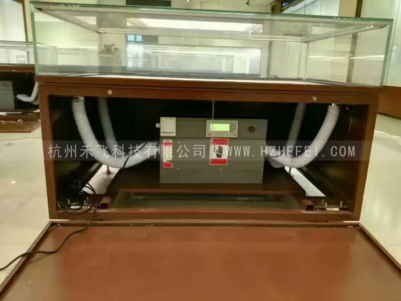 展柜專用恒溫恒濕機(jī)使用現(xiàn)場